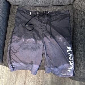 Hurley Men's Dark Gray Swim Board Shorts